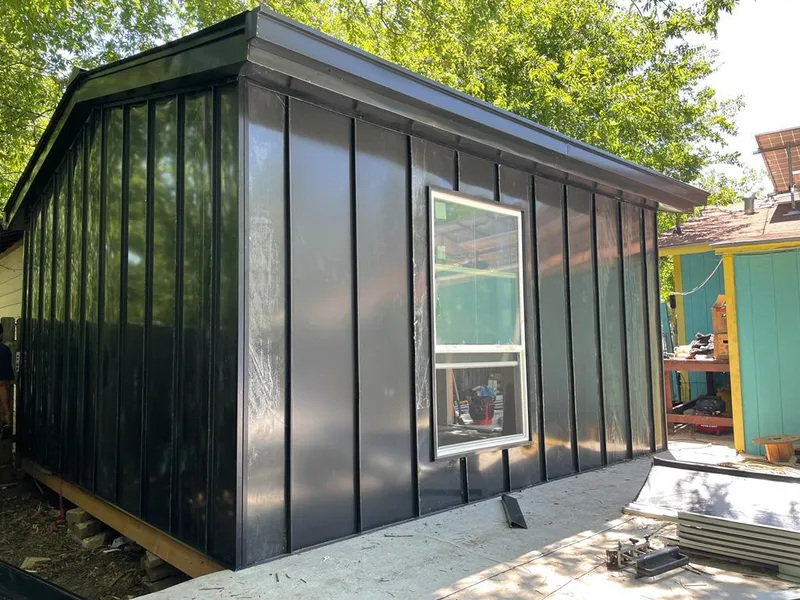 Black standing seam metal wall panels for Metal Roof Installation in Barnegat