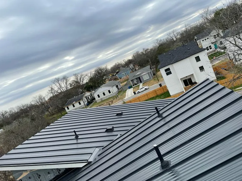 Standing seam metal roof panels with vents for Skylight Repair in Barnegat